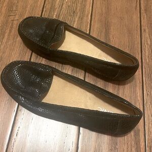 Black Vionic Orthoheel Loafers, Great Condition, Size 9.5